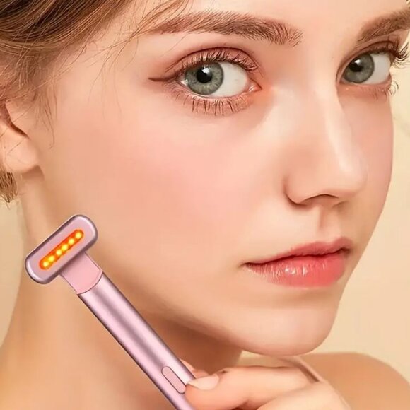4-in-1 Radiant Renewal Red and Blue Light Skincare Wand Therapy (Rose Gold) New - Picture 7 of 14
